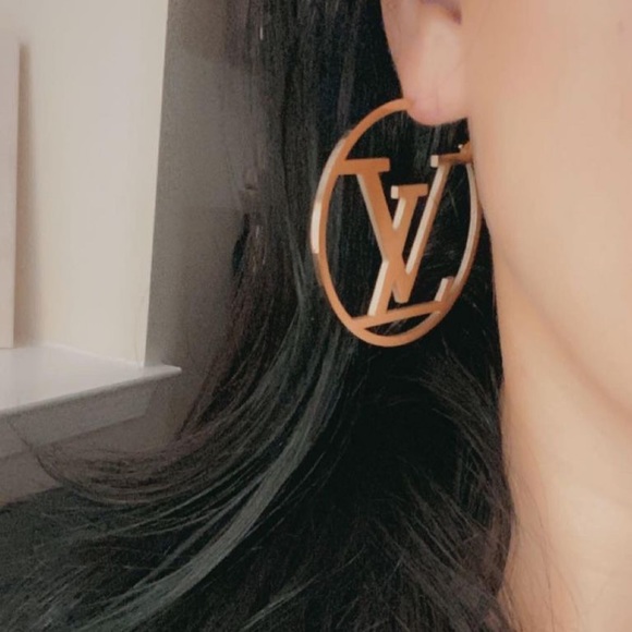 Luxe Logo Hoops - Picture 3 of 5